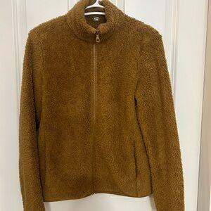 UNIQLO FLUFFY FLEECE ZIPPED JACKET SIZE S